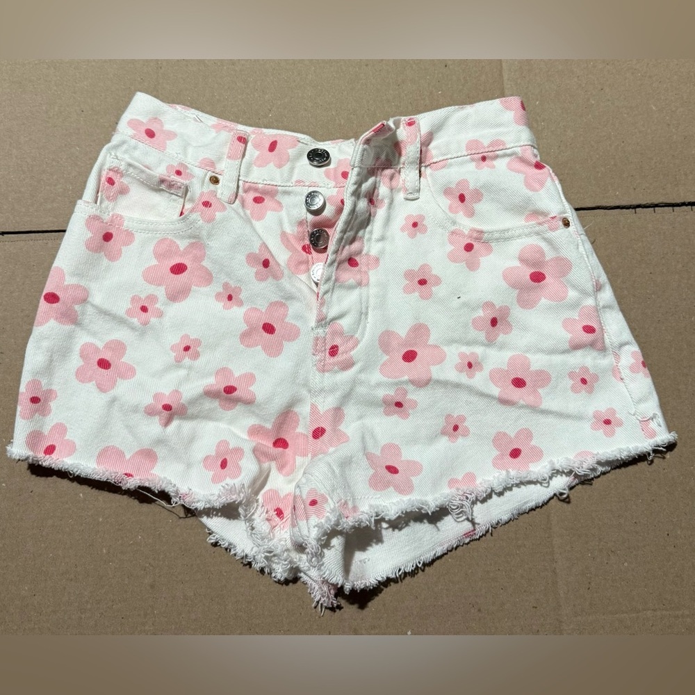 Women’s PacSun Vintage High Rise Size 23 Flower Shorts VGUC